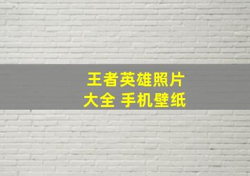 王者英雄照片大全 手机壁纸